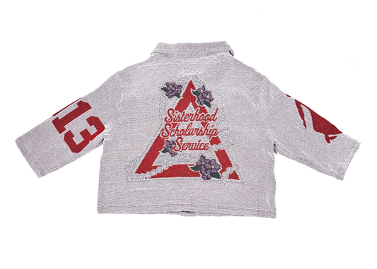 Delta Sigma Theta Sorority, Inc. White Tapestry Shirt