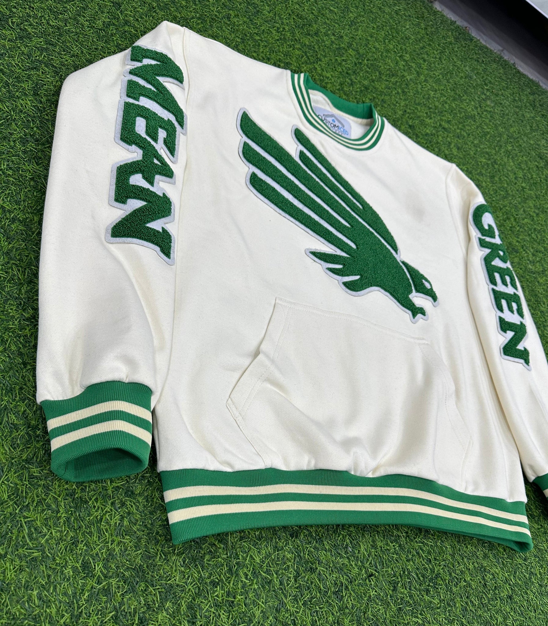 Mean Green Chenille Crewneck l