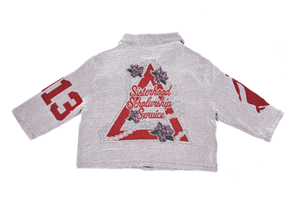 Delta Sigma Theta Sorority, Inc. White Tapestry Shirt