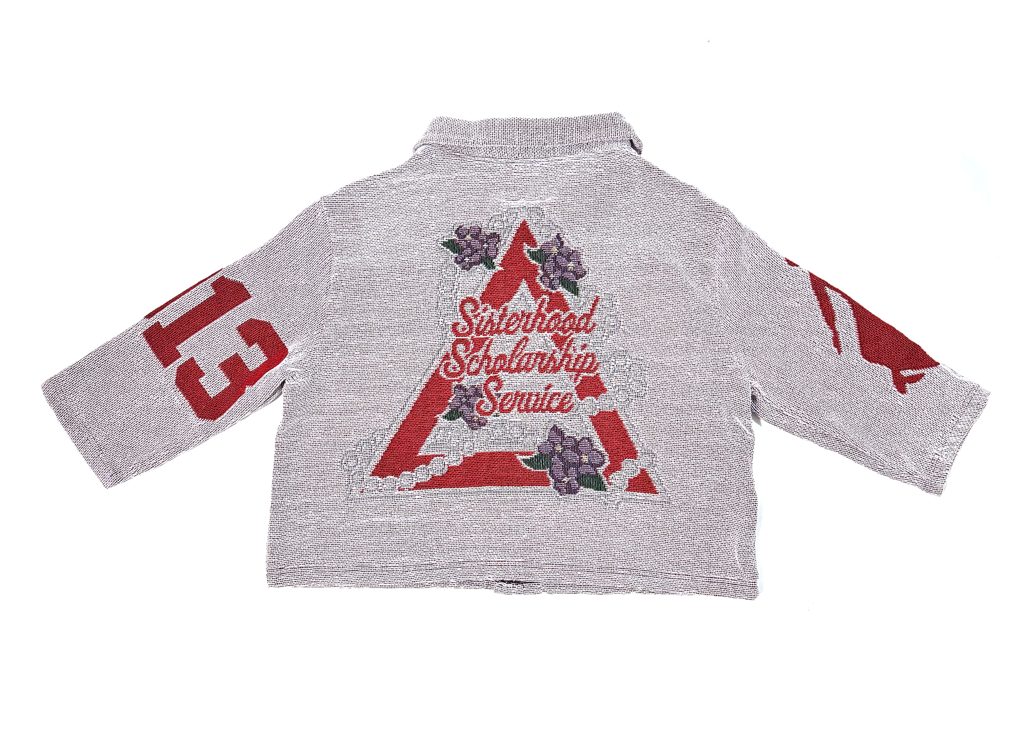 Delta Sigma Theta Sorority, Inc. White Tapestry Shirt