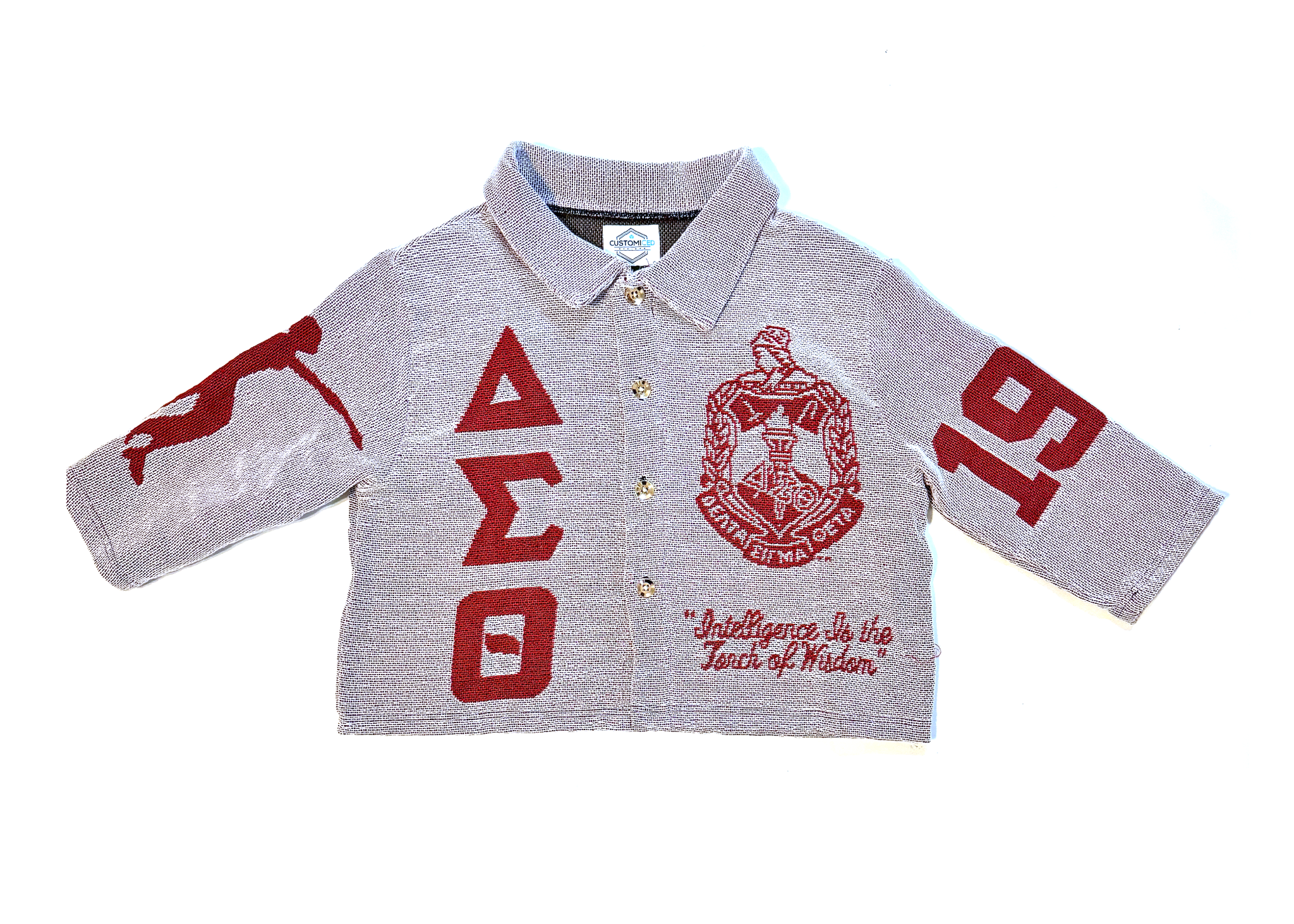 Delta Sigma Theta Sorority, Inc. White Tapestry Shirt