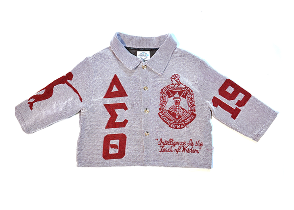 Delta Sigma Theta Sorority, Inc. White Tapestry Shirt