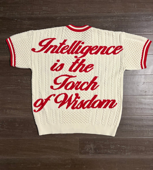 Delta Knit Short Sleeve Sweater