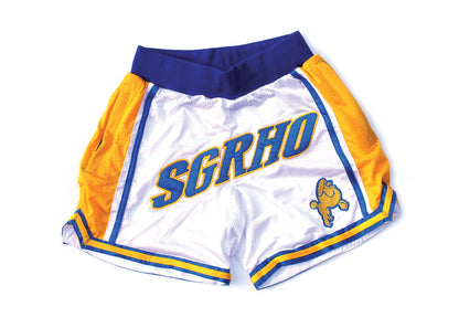 White "SGRHO" Shorts (CLEARANCE)