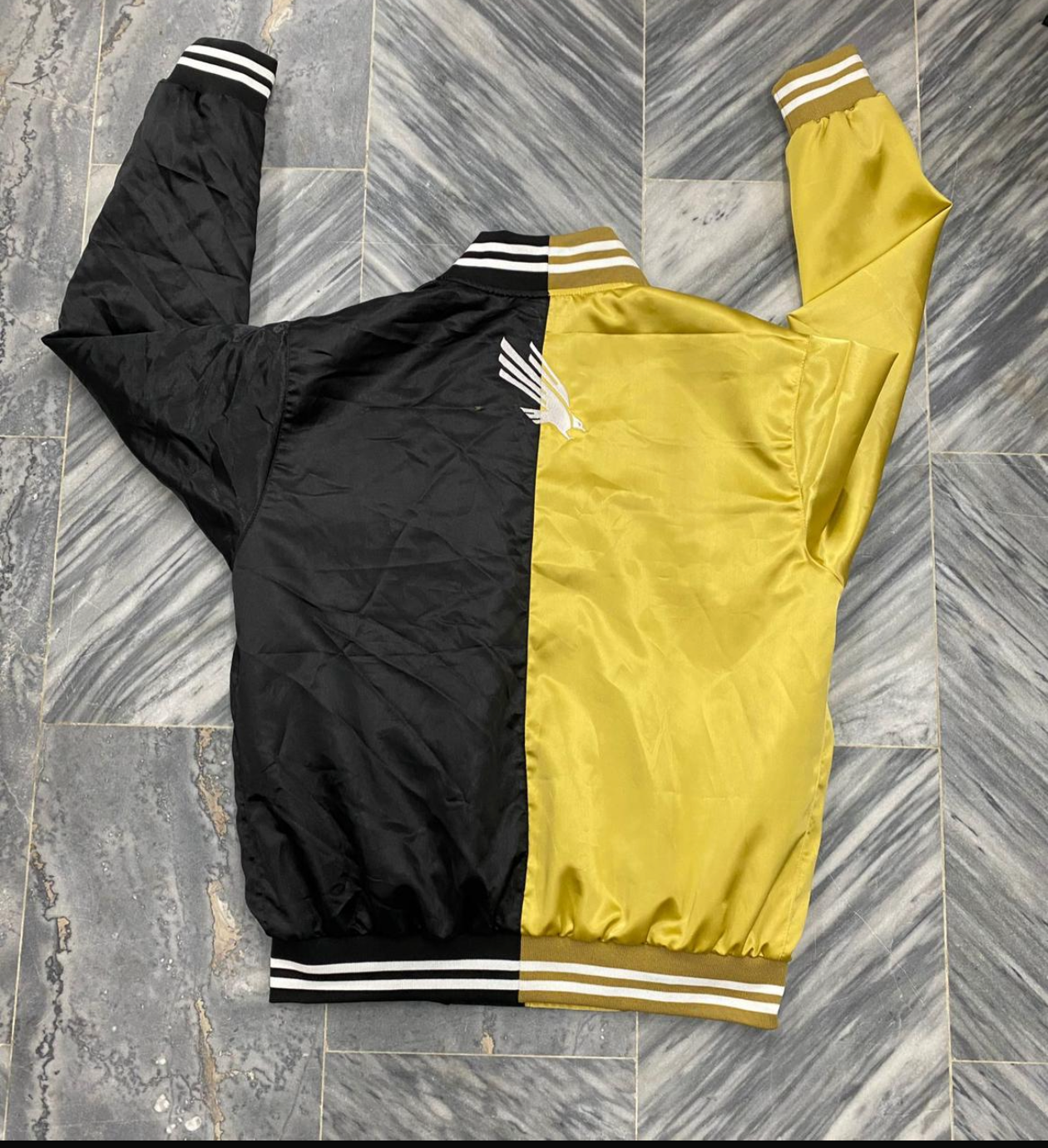 Alpha Phi Alpha Fraternity, Inc. HE Black/Gold Split Satin Jacket (Limited)